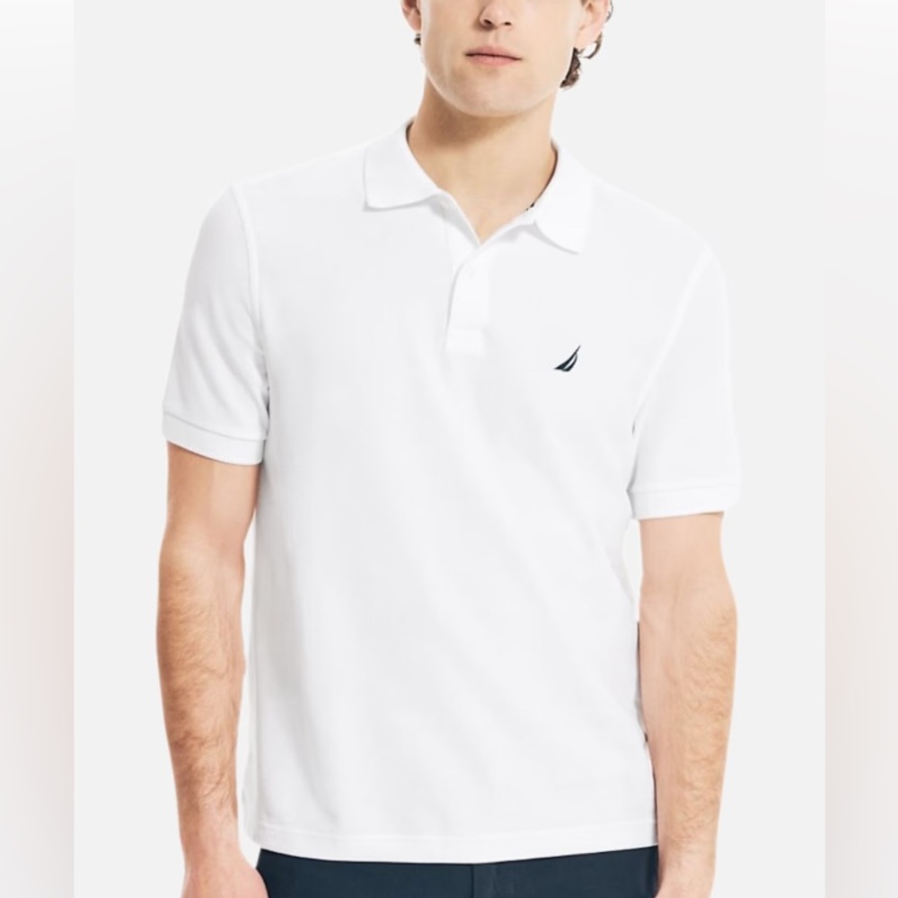 Nautica Men Large Classic Fit Anchor Deck Polo Shirt